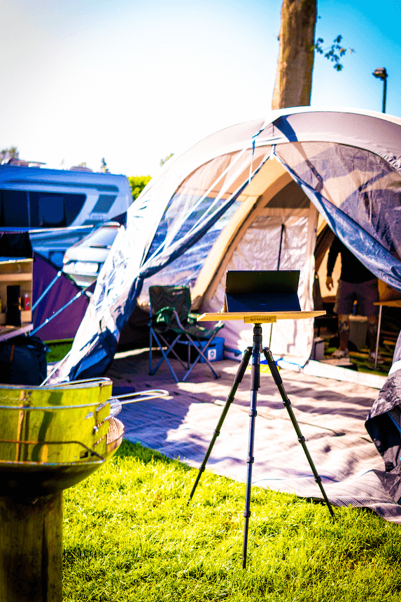 Creative work outdoors